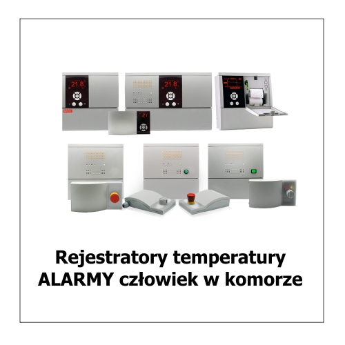 Rejestratory temperatury / Alarm człowiek w komorze